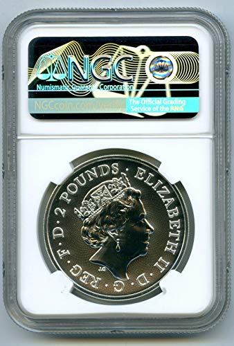 2020 No Mint Mark Great Britain Royal Arms Two Pounds NGC MS69