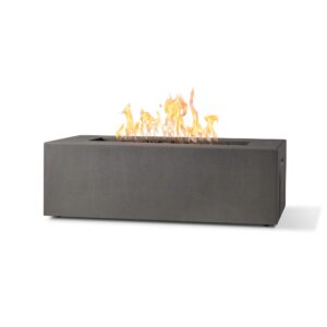 real flame tamarack casual rectangle propane fire table by jensen co