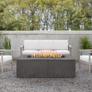 Real Flame Tamarack Casual Rectangle Propane Fire Table by Jensen Co