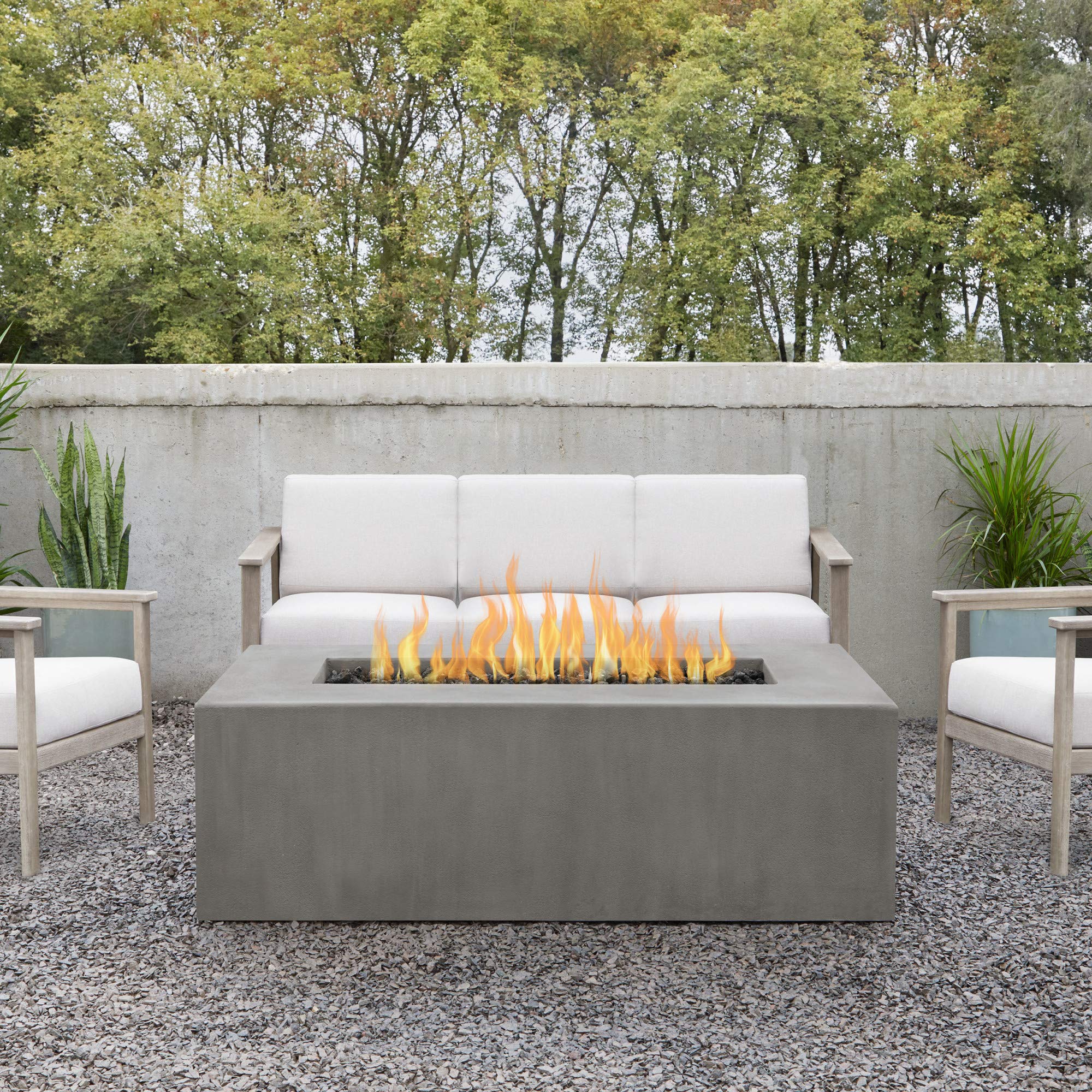 Real Flame Tamarack Casual Rectangle Propane Fire Table by Jensen Co