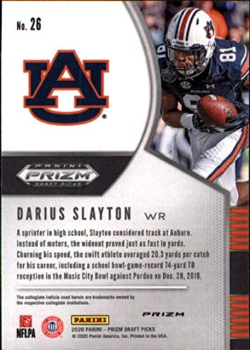 2020 Panini Prizm Draft Prizms Pink Pulsar #26 Darius Slayton Auburn Tigers Football Trading Card