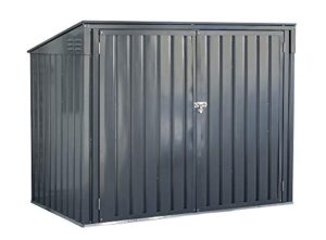 arrow 6' x 3' storboss horizontal outdoor padlockable steel storage shed, charcoal