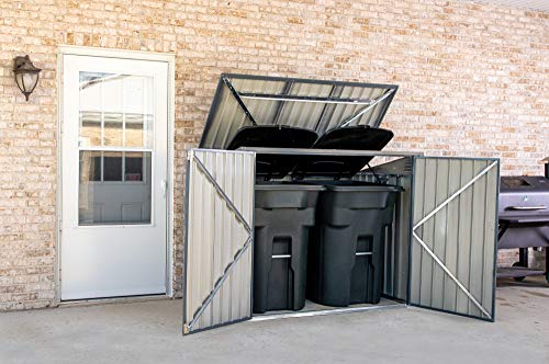 ARROW 6' x 3' Storboss Horizontal Outdoor Padlockable Steel Storage Shed, Charcoal