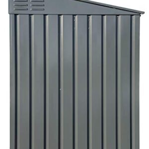 ARROW 6' x 3' Storboss Horizontal Outdoor Padlockable Steel Storage Shed, Charcoal