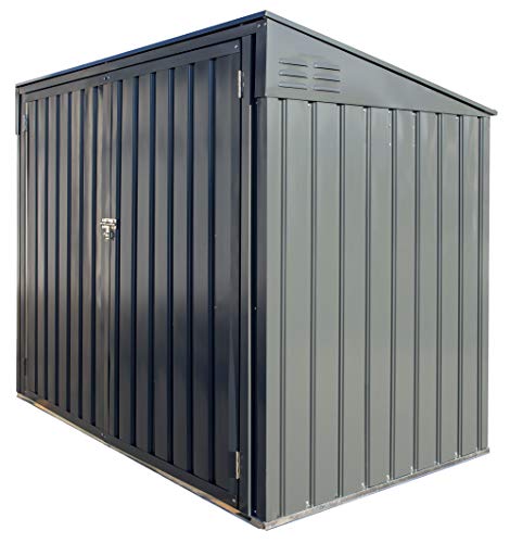 ARROW 6' x 3' Storboss Horizontal Outdoor Padlockable Steel Storage Shed, Charcoal