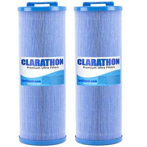 clarathon 2-pack blue media hot tub spa filter replacement for unicel 4ch-949ra pleatco pww50l-m filbur fc-0172m fc0172m waterway 817-4050