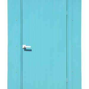 Spacemaker 4' x 3' Compact Outdoor Metal Backyard, Patio, and Garden Shed Kit, Teal and Anthracite