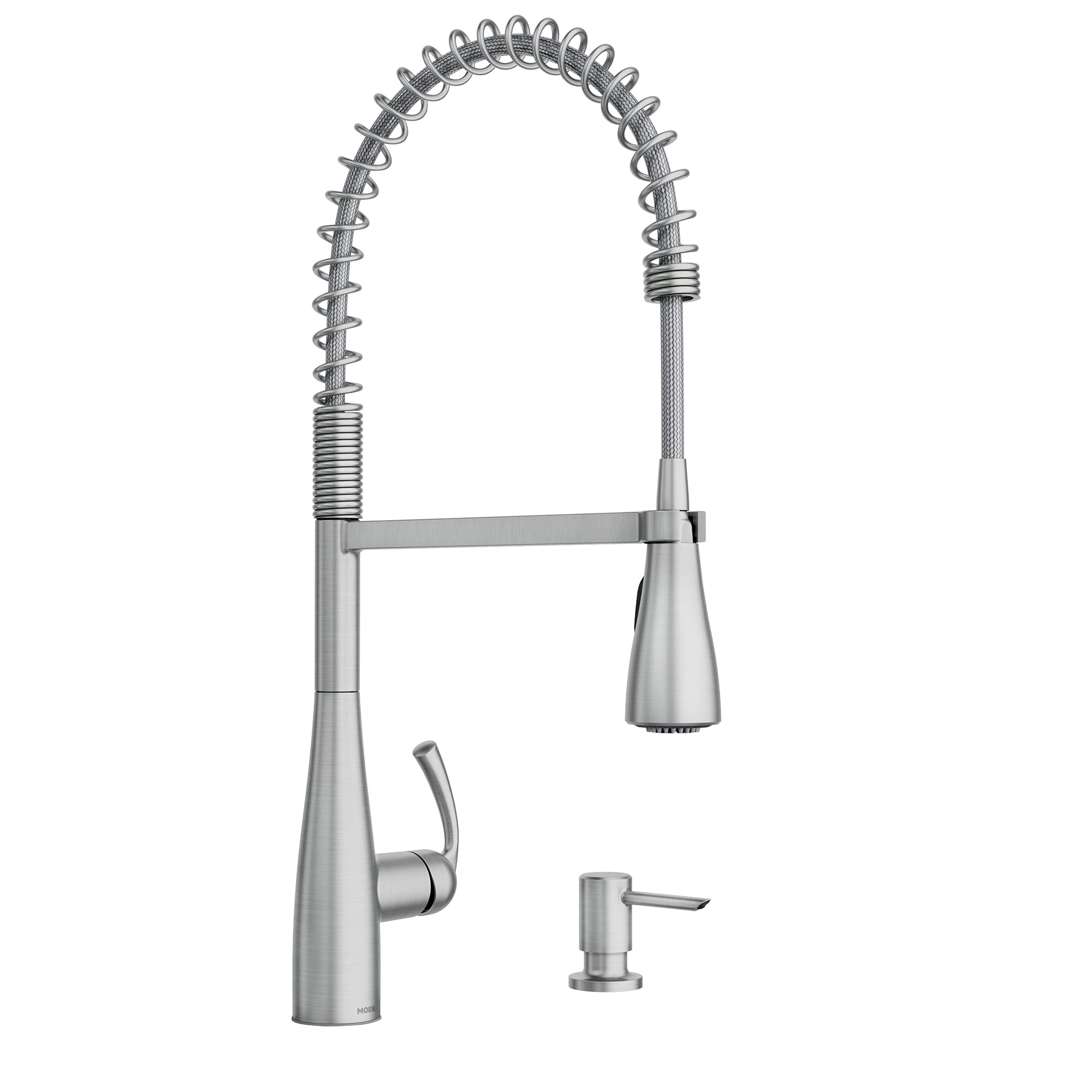 Moen 87814SRS Essie One-Handle High Arc Pulldown Kitchen Faucet, Spot Resist Stainless