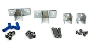 panel pack-2 two ear bracket & 2 u brackets die cast zamac for 7/8 in. thick panels w/fasteners