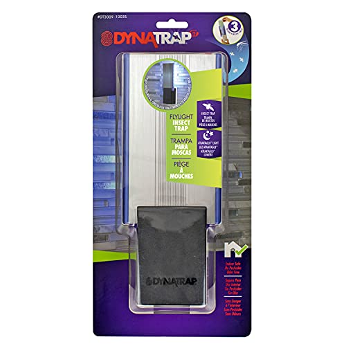 DynaTrap DT3009-1003S DT3009-100S Flylight Indoor Insect, Fly Trap-Black, White