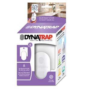 dynatrap dt3005w dot indoor plug-in fly trap for flies, fruit flies, moths, gnats, & other flying insects – protects up to 400 sq ft