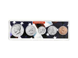 2020-5 coin birth year set in american flag holder collection seller uncirculated