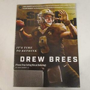 DECEMBER 3, 2018 SPORTS ILLUSTRATED MAGAZINE (address label cut out) FEATURING DREW BREES - IT'S TIME TO RETHINK*