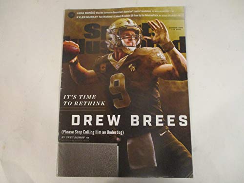 DECEMBER 3, 2018 SPORTS ILLUSTRATED MAGAZINE (address label cut out) FEATURING DREW BREES - IT'S TIME TO RETHINK*