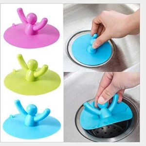 Sink Stopper Drain Plug Silicone tub Drain Stopper Sink Stopper baththb Drain Stopper Small Size 11cm Flat Suction Cover for Kitchen Bathroom and Laundry(Green)