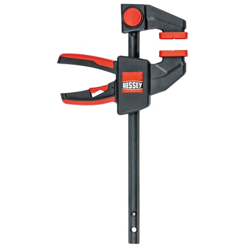 BESSEY EHK SERIES - 100 lb Clamping Force - 12 in - EHKM12 Trigger Clamp Set - 2.375 in. Throat Depth - Wood Clamps, Tools, & Equipment for Woodworking, Carpentry, Home Improvement, DIY