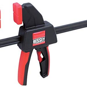BESSEY EHK SERIES - 100 lb Clamping Force - 12 in - EHKM12 Trigger Clamp Set - 2.375 in. Throat Depth - Wood Clamps, Tools, & Equipment for Woodworking, Carpentry, Home Improvement, DIY