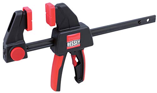 BESSEY EHK SERIES - 100 lb Clamping Force - 12 in - EHKM12 Trigger Clamp Set - 2.375 in. Throat Depth - Wood Clamps, Tools, & Equipment for Woodworking, Carpentry, Home Improvement, DIY