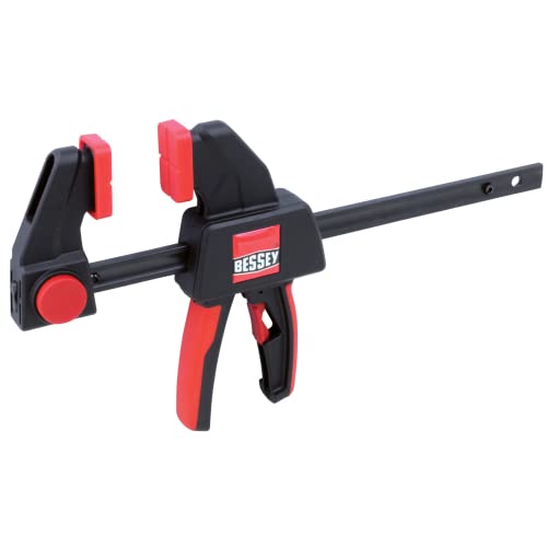 BESSEY EHK SERIES - 100 lb Clamping Force - 12 in - EHKM12 Trigger Clamp Set - 2.375 in. Throat Depth - Wood Clamps, Tools, & Equipment for Woodworking, Carpentry, Home Improvement, DIY