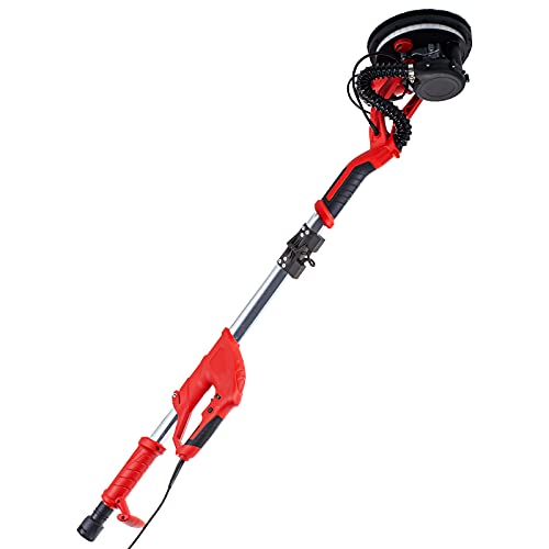 Mophorn Drywall Sander 850W, Electric Drywall Sander, Variable Speed 800-1750 RPM, Foldable Sheetrock Sander, with Telescope Handle, Electric Sander, with LED Strip Light and Vacuum Bag, Wall Sander
