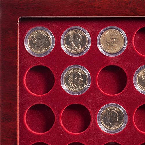 Louvre Showcase for 20 Coins in Large/Air Tite H / CAPS38 Capsules