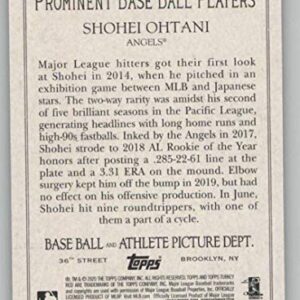 2020 Topps Turkey Red #TR-47 Shohei Ohtani Los Angeles Angels MLB Baseball Card NM-MT