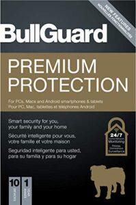 bullguard | premium protection 2020 | 10 devices | 1 year [pc/mac online code]