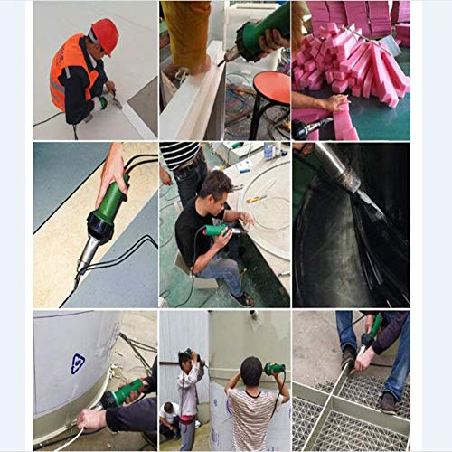 1600W Plastic Welder Hot Air Gun for PP/PVC/PE/PPR Water Tanks Plating Tank Welding PVC Vinyl Floor Welding Gun