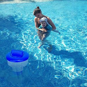 LALAPOOL Large Premium Pool Dispenser,Strong Floating Pool Chlorine Dispenser ,Fits 3" Chlorine Tablets, Release Adjustable for Indoor & Outdoor Swimming Pool Hot Tub SPA (Large)