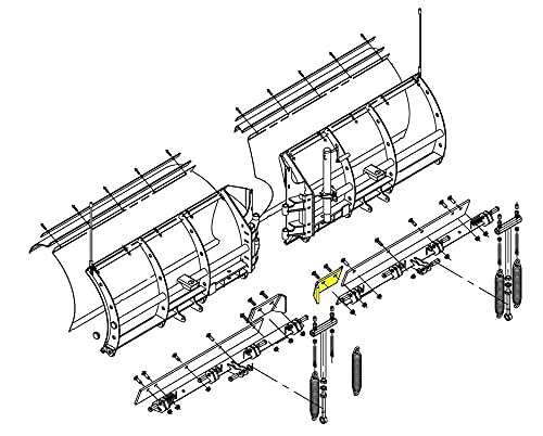 Buyers Products SnowDogg 16120850, Steel PS Center Cutting Edge for VX-Series