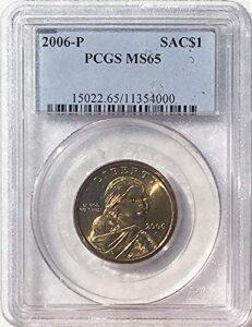 2006 p sacagawea dollar ms 65 blue label pcgs