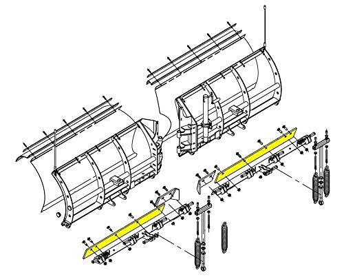 Buyers Products SnowDogg 16120820, Black Steel Main Cutting Edge for VX85 Plow