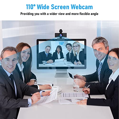 Litepro Webcam with Microphone Webcams Privacy Cover hd 1080p for Gaming conferencing Meeting Laptop Desktop Zoom, USB Computer Camera for Mac pc Free-Driver Plug & Play
