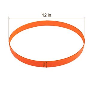 L CONTINUE 2 Pack Orange Urethane Band Saw Tires for Craftsman Band Saws (2, Wheel 7/8" Wide x 12" Dia)