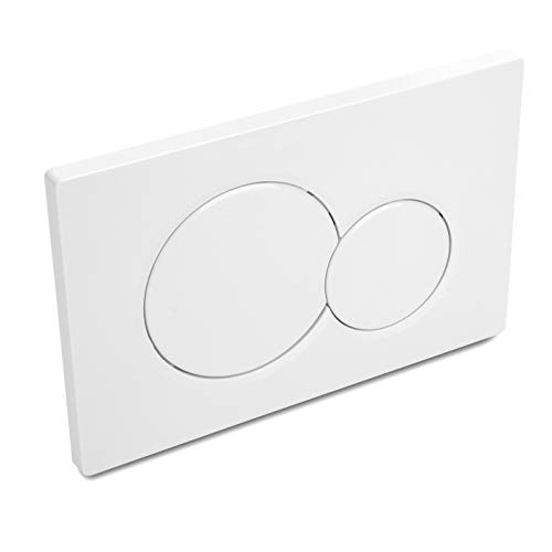 Dual-Flush Actuator Plate for Concealed Cisterns Alpine White Compatible with Geberit 115.770.11.5