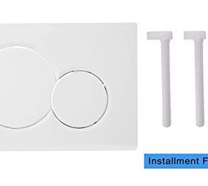 Dual-Flush Actuator Plate for Concealed Cisterns Alpine White Compatible with Geberit 115.770.11.5