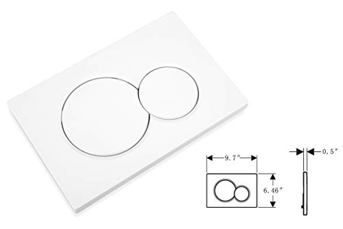 Dual-Flush Actuator Plate for Concealed Cisterns Alpine White Compatible with Geberit 115.770.11.5