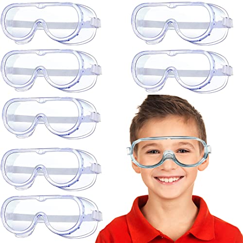 7 Pieces Kids Safety Goggles,Kids Science Goggles Safety Glasses Protection Kids Eye Goggles Protection Goggles for Boys and Girls