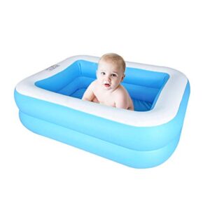 inflatable swimming pool amocane 43x34x13in kiddie pools swim center for kids, easy set swimming pool for backyard (for 1 child) …