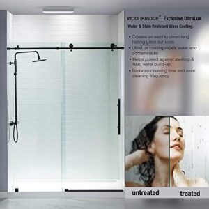 WOODBRIDGE MSDC 6076-MBL Shower Door, 60"x76", MBL