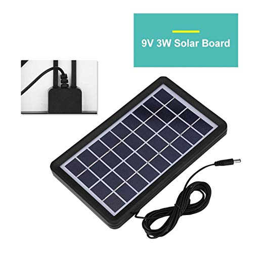 Panel Solar 9V 3W Solar Board Waterproof 93% Light Transmittance Poly Silicon Solar Cell for Battery Charging Boat