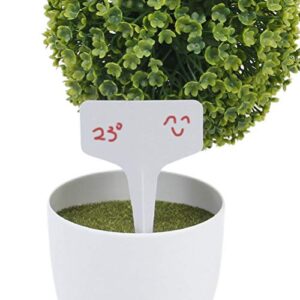 Delicate 200pcs T Shaped Flowerpot Label Plastic Insert Sheets Bonsai Pot Recognizer Gardening Plant Tag for Home Shop White