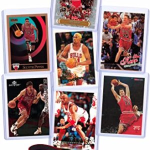 Chicago Bulls Cards Michael Jordan, Scottie Pippen, Dennis Rodman, Ron Harper, Toni Kukoc, Steve Kerr, Luc Longley 1997-98 Finals Team Gift Pack