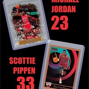 Chicago Bulls Cards Michael Jordan, Scottie Pippen, Dennis Rodman, Ron Harper, Toni Kukoc, Steve Kerr, Luc Longley 1997-98 Finals Team Gift Pack