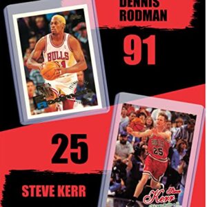 Chicago Bulls Cards Michael Jordan, Scottie Pippen, Dennis Rodman, Ron Harper, Toni Kukoc, Steve Kerr, Luc Longley 1997-98 Finals Team Gift Pack