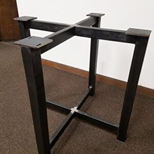 Metal Trestle Style Steel Table Base - Any Size and Color