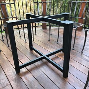 Metal Trestle Style Steel Table Base - Any Size and Color