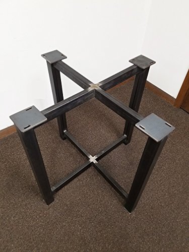 Metal Trestle Style Steel Table Base - Any Size and Color