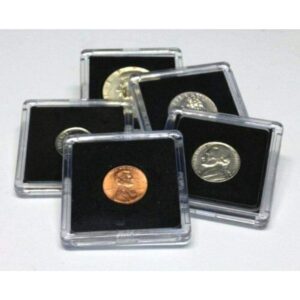 25 assorted bcw coin snap holders 5 different sizes