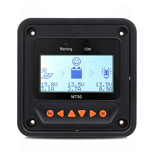 EPEVER MT-50 Remote Meter MT-50 Solar Controller LCD Display Remote Meter Fit for TracerAN, BN, TRIRON Series Solar Panel Battery Regulator